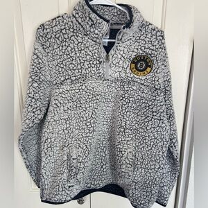 NHL Boston Bruins Quarter Zip Kids Pullover Sweater Size 12/14